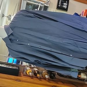 Courchevel by Damon. Egyptian cotton. Blue check shirt. Big 18-34/35